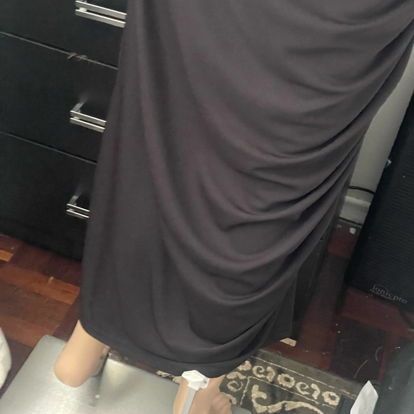 Zara Elegant Strapless Black Dress midi dress size extra large - Picture 3 of 12